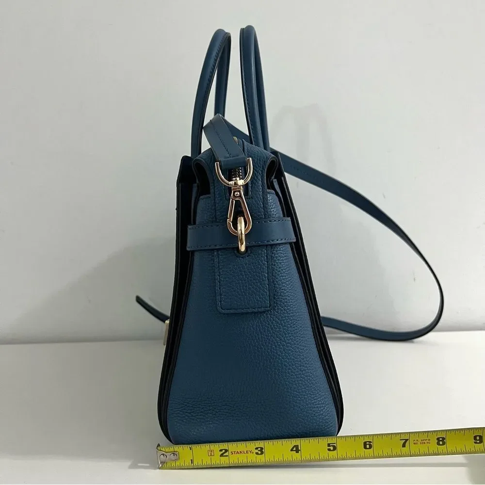 Michael Kors Mercer Pebbled Leather Satchel - Picture 8 of 12